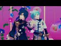 【原神 mmd】行秋と重雲でdive to blue【genshin impact xingqiu u0026 chongyun 】