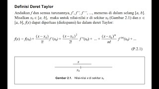 Metode Numerik Deret Taylor: Cara membuat Deret Taylor sin (x)