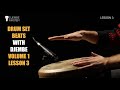 Sample Lesson 3 from Drum Set Beats with Djembe Volume 1