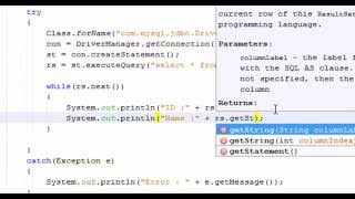 How to connect java to MySQL| How to retrieve data from table