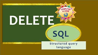 DELETE | SQL | learn SQL programming in 30 days @low fees of 3000