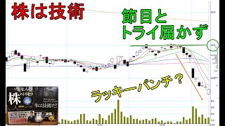 株は技術 上昇局面でも節目とトライ届かずの組合せが発生したら下落を疑いましょう