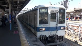 東武8000系 8159F(幕車)普通柏行き 503A春日部発車