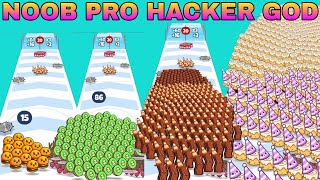 NOOB VS PRO VS HACKER VS GOD in Food Run