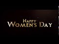 Happy Women's day | after effects template with Free Project File | video on women's day |