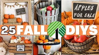 🍁 25 FALL DECOR DIYS That YOU Don't Want to Miss! EASY Dollar Tree DIYS 🍁