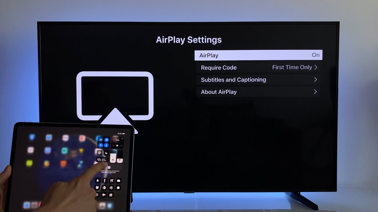 How To Use AirPlay Screen Mirroring With A Samsung TV - From IPhone ...