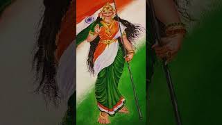 Independence day #bharatmata #bharat #aazadikaamritmahotsav #artwork #painting #india #tiranga