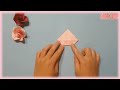 색종이 1장으로 장미꽃 만들기 장미 종이접기 origami flower paper rose