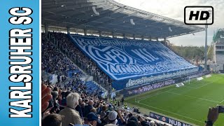 KSC - Fans 🔵 Show Big Choreo in Wildpark Stadion | Karlsruher SC - Fortuna Dusseldorf | \