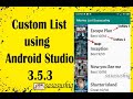 Custom List in Android Studio with Image and Text | Android App Development video#29