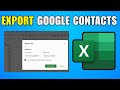 How To Export Google Contacts To Excel 2026 (Step By Step Guide)