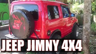 JEEP JIMNY 4X4 WARNA MERAH BAN LEBAR READY OFF ROAD