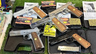 COLT GOLD CUP TROPHY โมเดลM1911/ 9 P.A.Kปืนแบลงค์กันงานจากค่าย KUZEY โมเดล COLT AUTOMATIC CALIBER.45