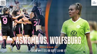 Roma vs. Wolfsburg | UEFA Women's Champions League 2022-23 Matchday 3 Full Match