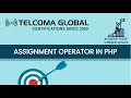 10  PHP Tutorial   Assignment Operators