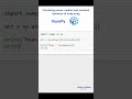 Calculating mean, median and standard deviation of array using Numpy