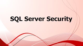 SA: SQL Server Security