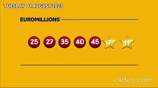 Wednesday Night Lotto Draw from 02/08/2023|The National Lottery Lotto draw of Aug 02, 2023