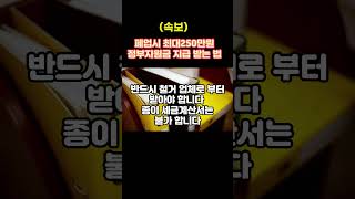 (속보)폐업시 최대250만원정부지원금 지급 받는 법.현직 실무자 꿀팁!  #폐업지원금 #정부지원금