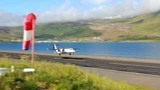 Dash 8 Takeoff at Isafjordur