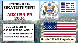 IMMIGRER AUX USA GRATUITEMENT EN 2025 AVEC TA FAMILLE #usa #visa#voyage #visa