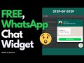 How to add a free WhatsApp Chat Widget to your website (Beginners Guide)
