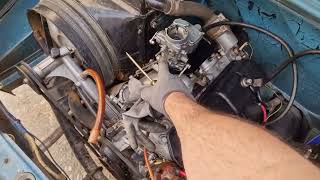 Skoda 100 L - engine idle after re-setting of carburetor, manifold