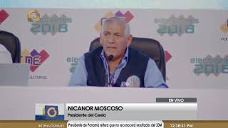 Declaraciones de Nicanor Moscoso, presidente del Ceela sobre Elecciones Presidenciales 2018