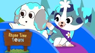 5 LITTLE DOGGIES | Rhyme Time Town Nursery Rhymes | DreamWorks Jr