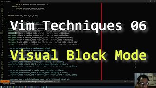 Vim Techniques 06 - Visual Block Mode