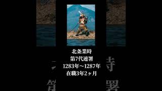 1分で鎌倉幕府 連署14代【鎌倉殿の13人】