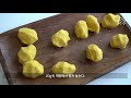 상큼함이 터지는 정말 맛있는 풋귤단자 청귤단자 찹쌀떡 green tangerines danja traditional korean dessert vegan dessert