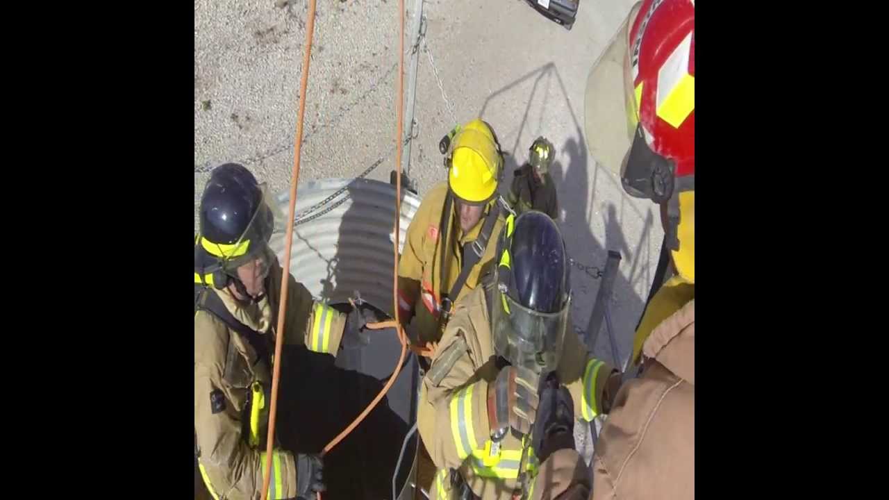 Grain Bin Entrapment Rescue Training Youtube