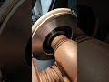 cheap car rotors.  3 passes on the brake lathe