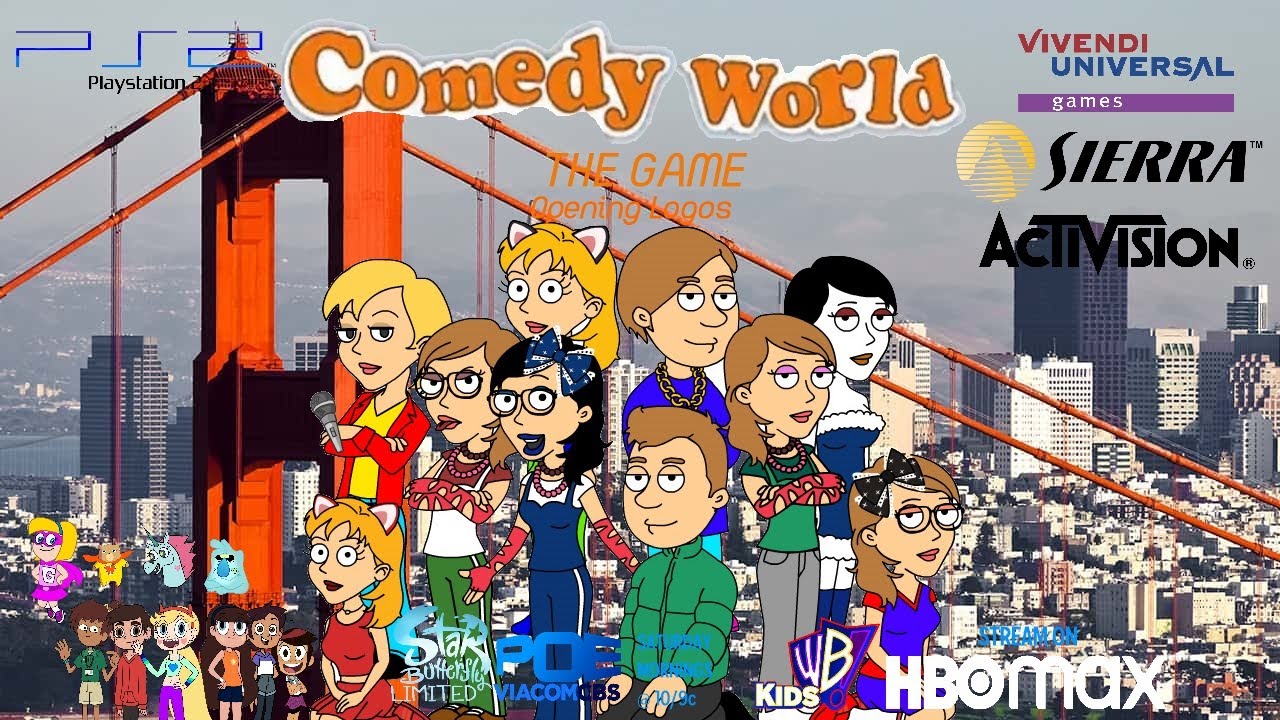 Comedy World The Game Opening Logos Ps2 2002 Youtube