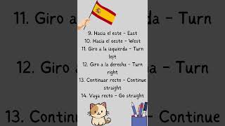 Directions in spanish