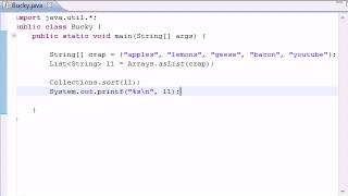 Java Programming Tutorial 13 Collections Method sort YouTube