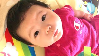 可愛い求愛行動でパパを仕事に行けなくする赤ちゃん /Baby keeps dad from going to work with cute courtship stunt