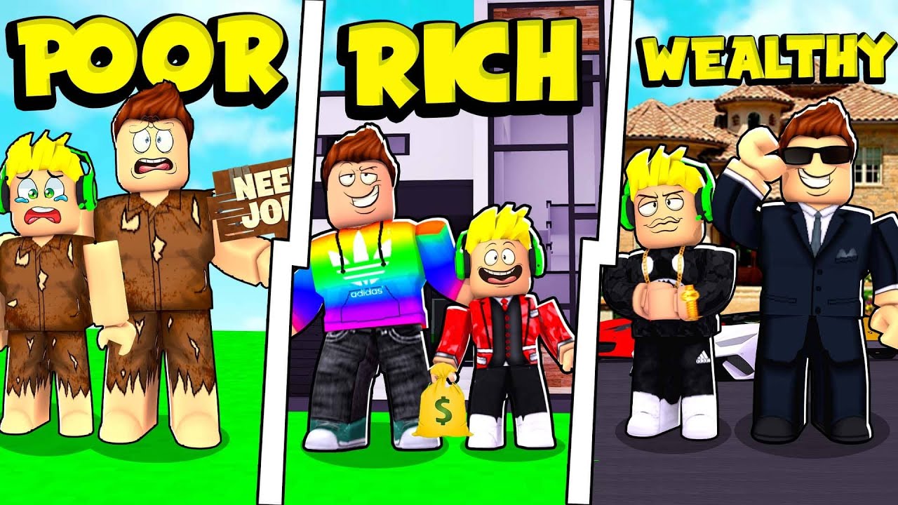 Poor To Rich To Wealthy In Roblox Brookhaven Youtube