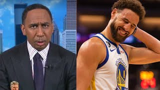Stephen A Smith Loses it on Klay Thompson for Bad Games! Suns Warriors ESPN First Take NBA