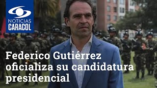 Federico Gutiérrez, exalcalde de Medellín, oficializa su candidatura presidencial