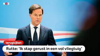 TERUGKIJKEN Rutte: 'Je kan veilig vliegen'