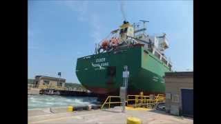 Ship EIDER raised at Lock 3, Welland Canal, 2011