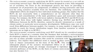 RCPs - Limitations and Potential Use in Policy Experiments