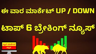 THESE 6 NEWS WILL DECIDE MARKET MOOD THIS WEEK | TRUMP NEWS | STOCK MARKET KANNADA