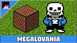 Megalovania Minecraft Noteblock Tutorial (Meme song from Undertale)