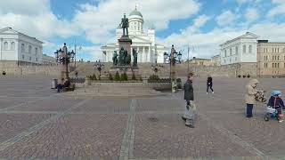 Video 180° Senate Square Helsinki. VR180 describes a video