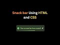 Snack Bar Using HTML & CSS