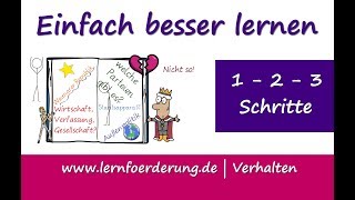 Einfach leichter lernen in 3 Schritten | Lernstrategie | Lernplan | Lernkonzept